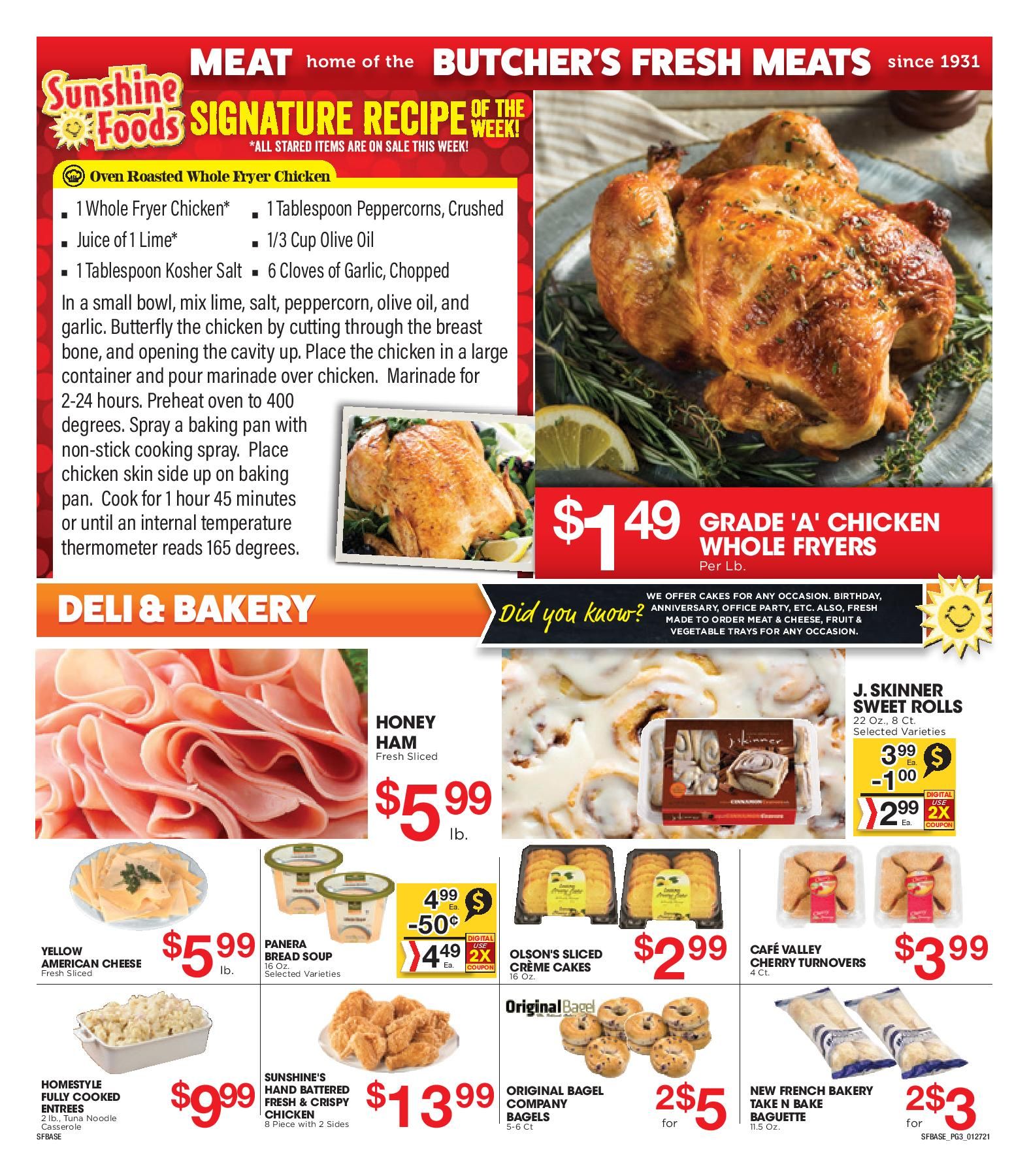 Sunshine Foods Weekly Ad Flyer January 27 to February 2, 2021