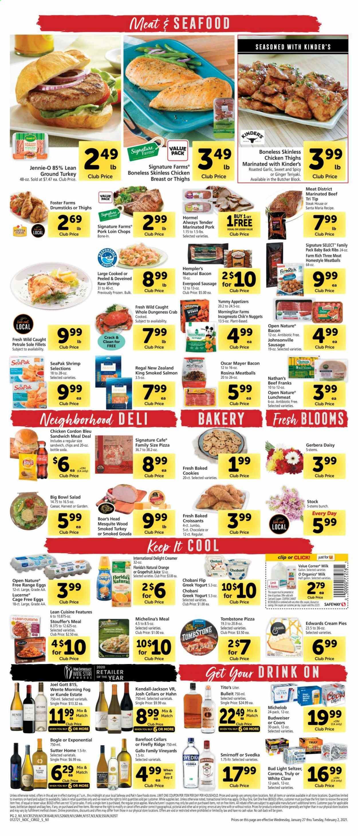 Safeway (AZ, CA, CO, HI, MD, NE, OR, VA, WA) Weekly Ad Flyer January 27 to February 2