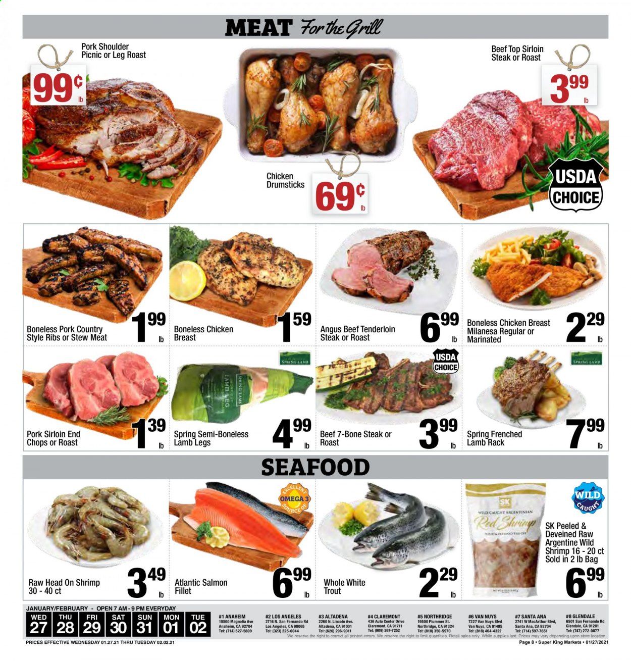 Super King Markets (CA) Weekly Ad Flyer January 27 to February 2