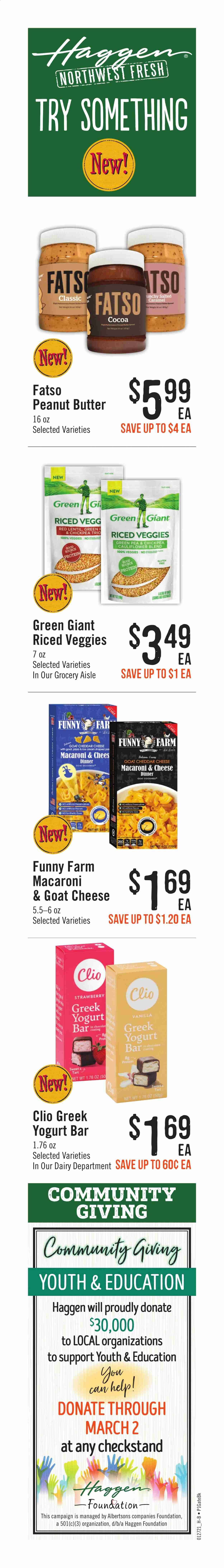 Haggen Weekly Ad Flyer January 27 to February 2