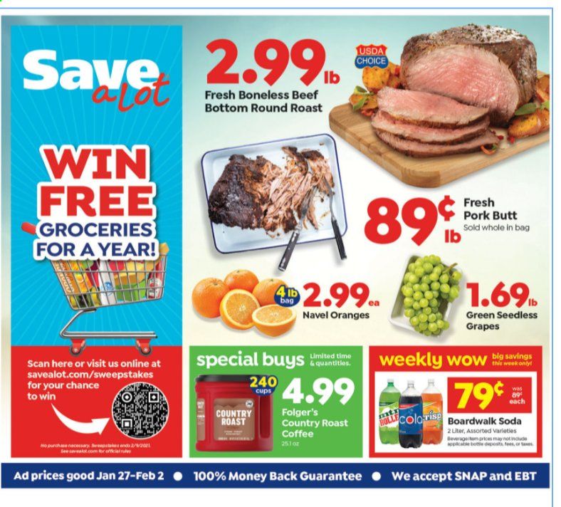 Save a Lot Weekly Ad Flyer January 27 to February 2