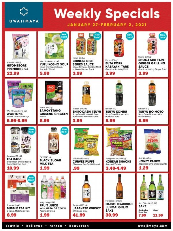 Uwajimaya Weekly Ad Flyer January 27 to February 2, 2021