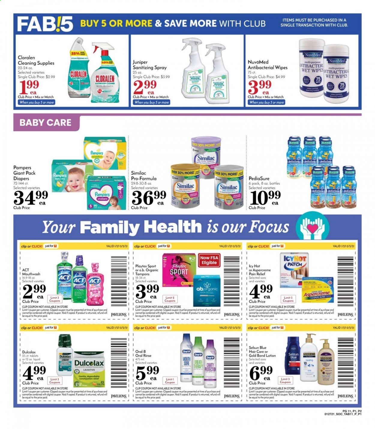 Pavilions (CA) Weekly Ad Flyer January 27 to February 2