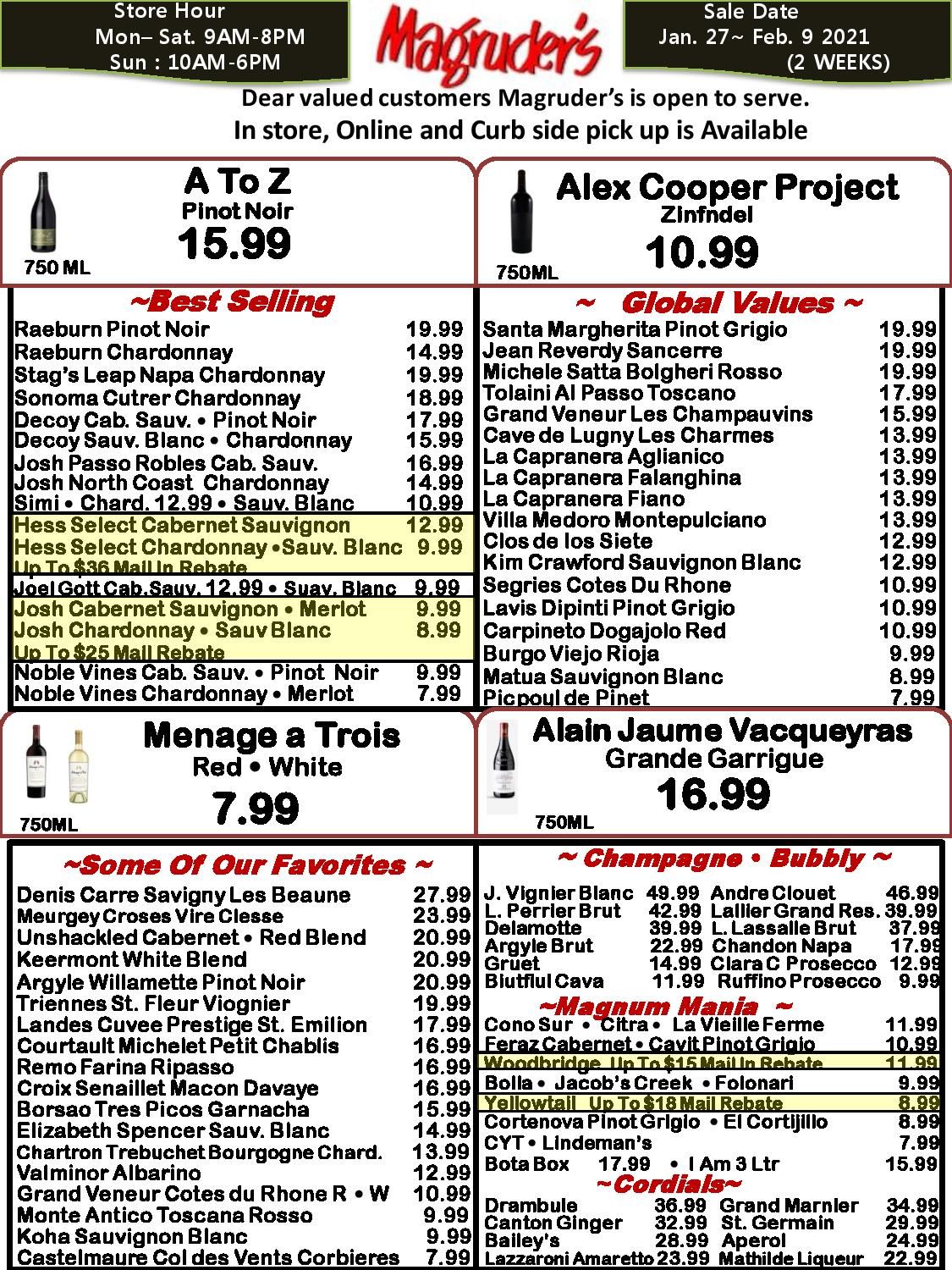 Magruder's Weekly Ad Flyer January 27 to February 9, 2021