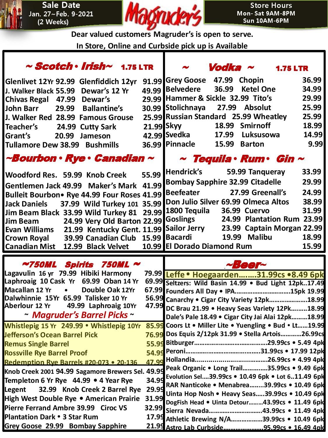Magruder's Weekly Ad Flyer January 27 to February 9, 2021