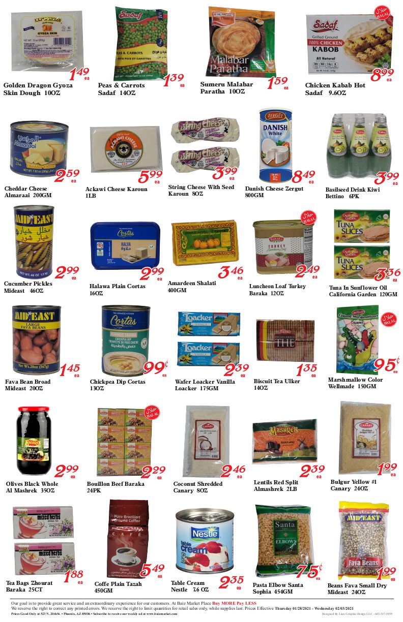 Baiz Market Weekly Ad Flyer January 28 to February 3, 2021