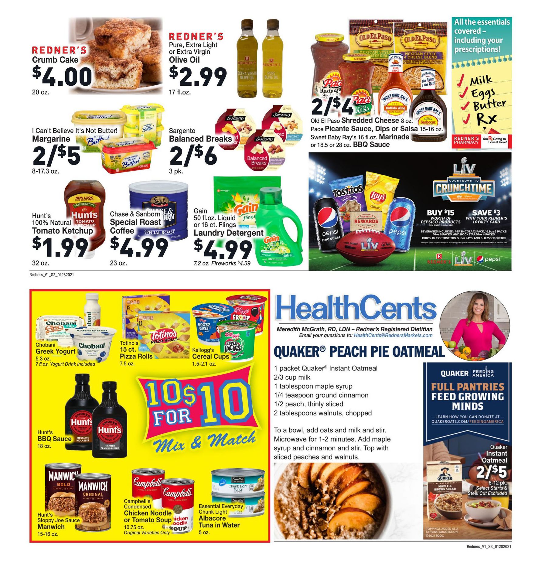 Redner's Weekly Ad Flyer January 28 to February 3, 2021