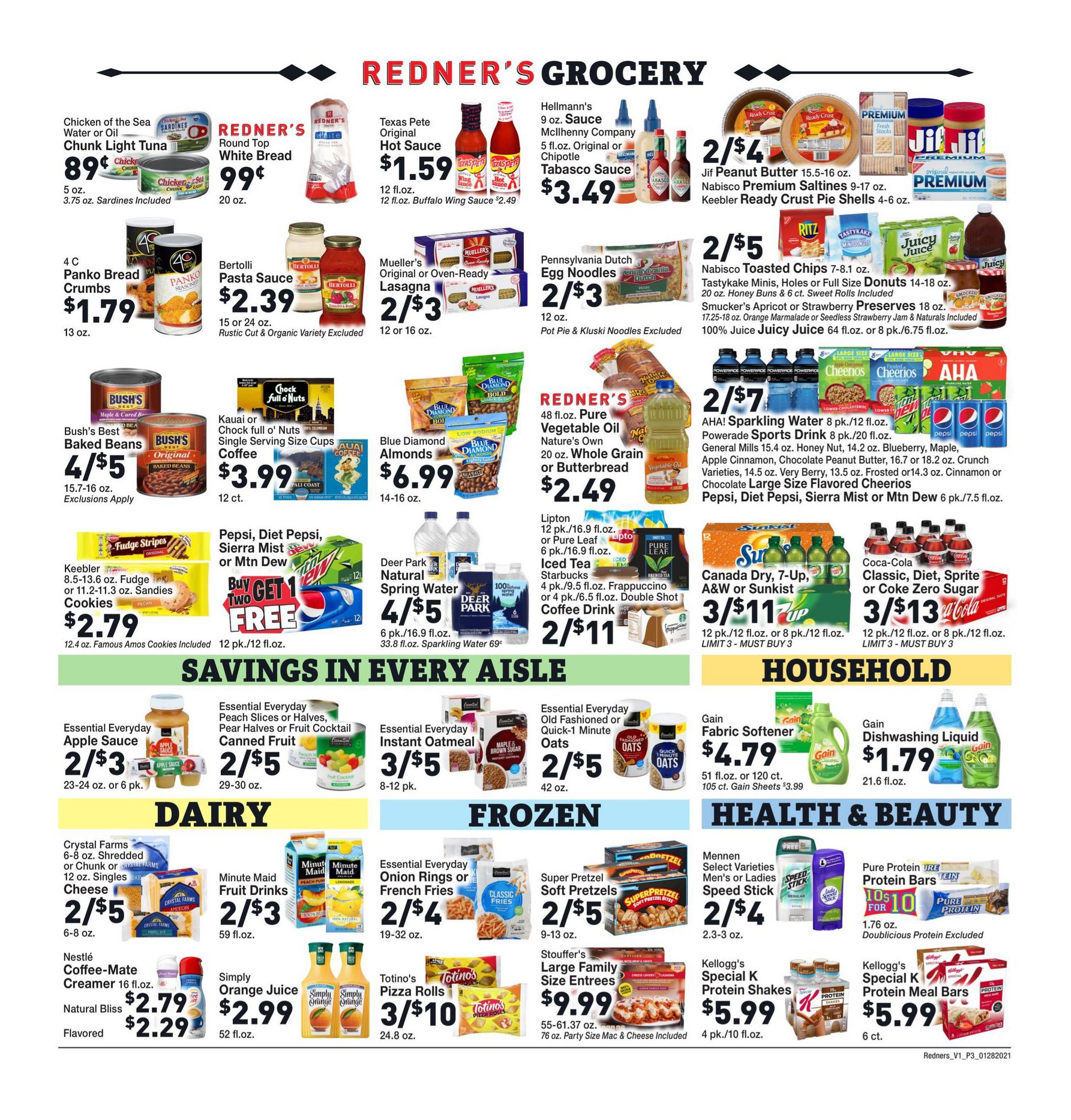 Redner's Weekly Ad Flyer January 28 to February 3, 2021