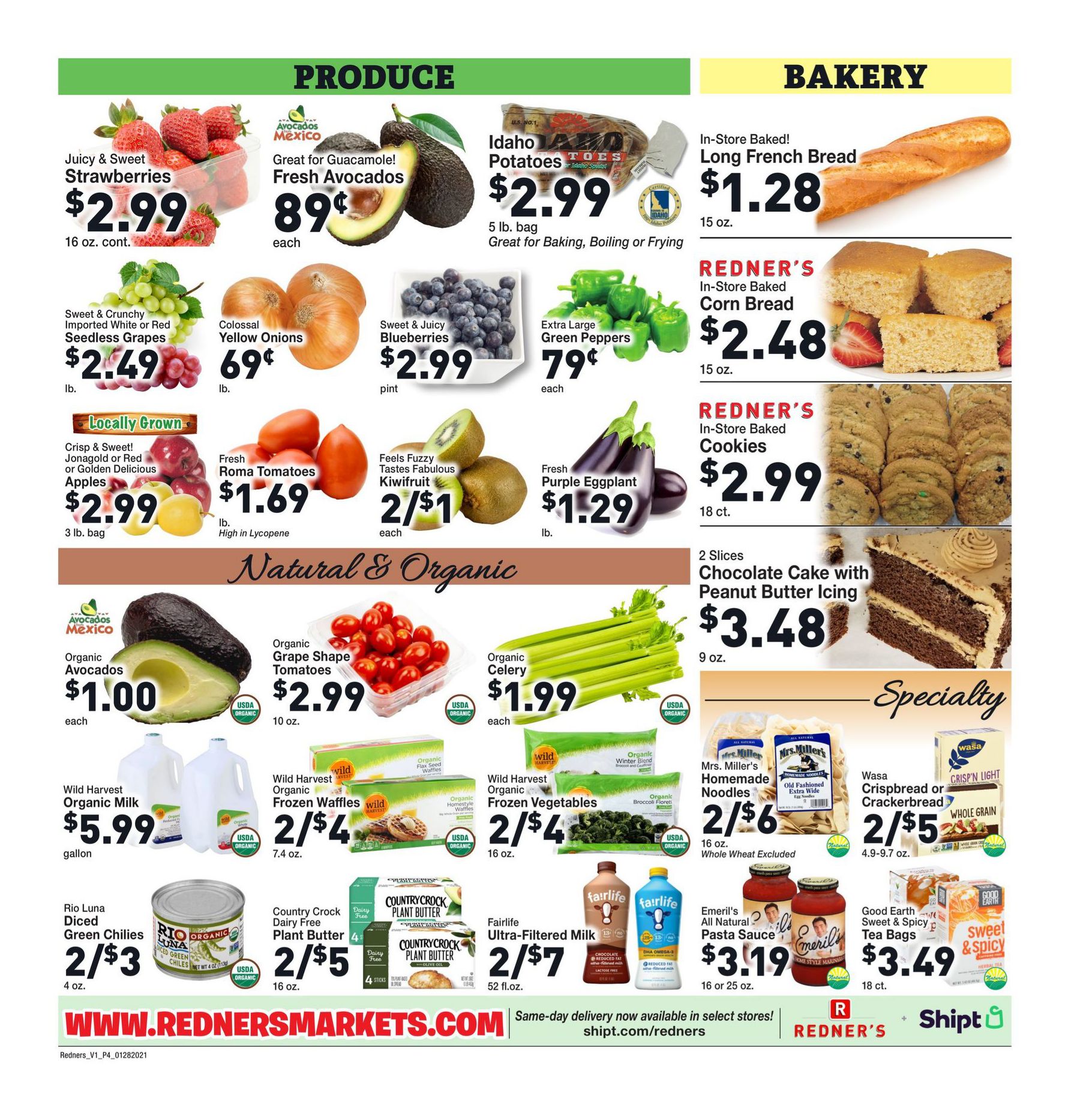 Redner's Weekly Ad Flyer January 28 to February 3, 2021