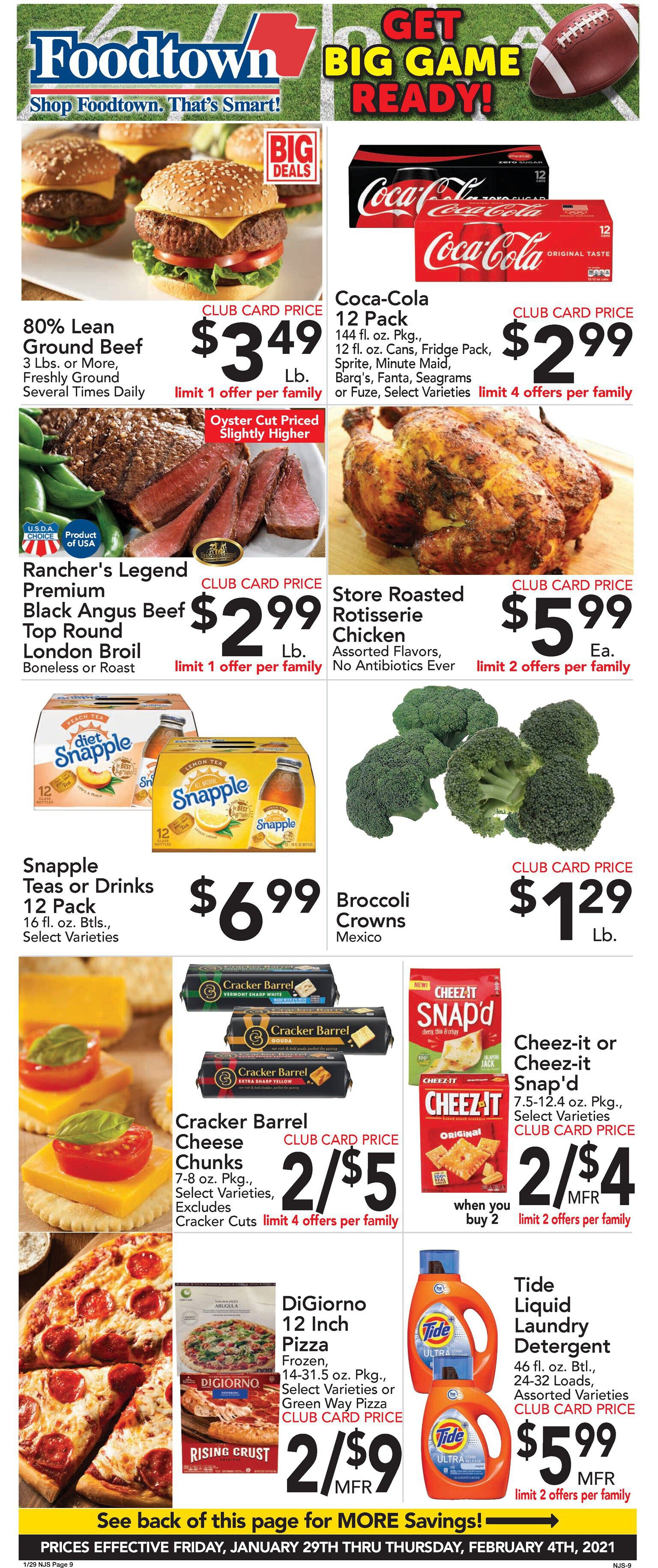 Foodtown Weekly Ad Flyer January 29 to February 4, 2021