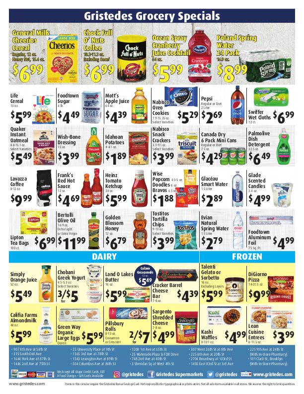 Gristedes Weekly Ad Flyer January 29 to February 4, 2021