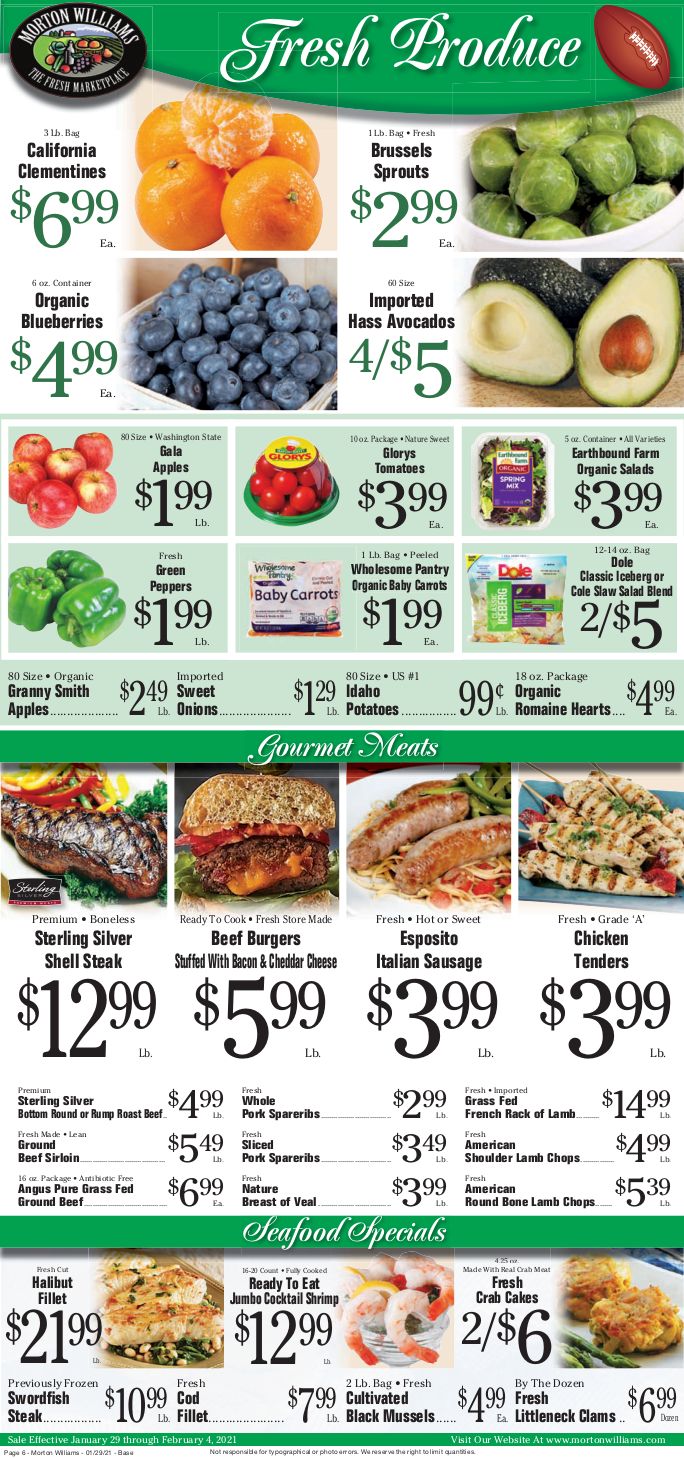 Morton Williams Game Day Savings Weekly Ad Flyer January 29 to February 4, 2021