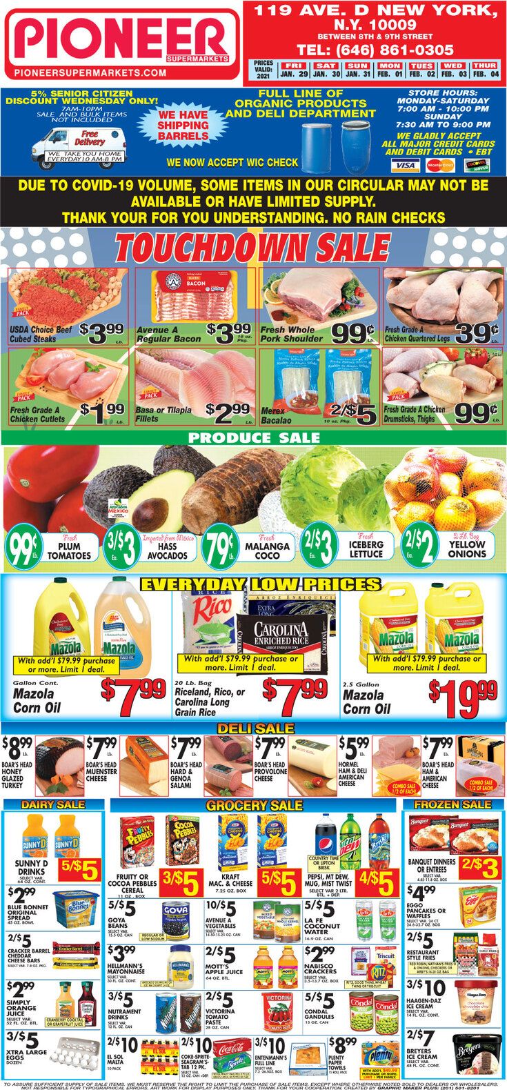 Pioneer Supermarkets Weekly Ad Flyer January 29 to February 4, 2021