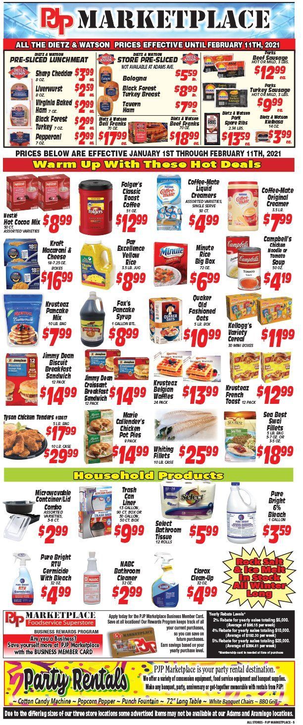 PJP Marketplace Big Game Day Savings Weekly Ad Flyer January 29 to February 4, 2021