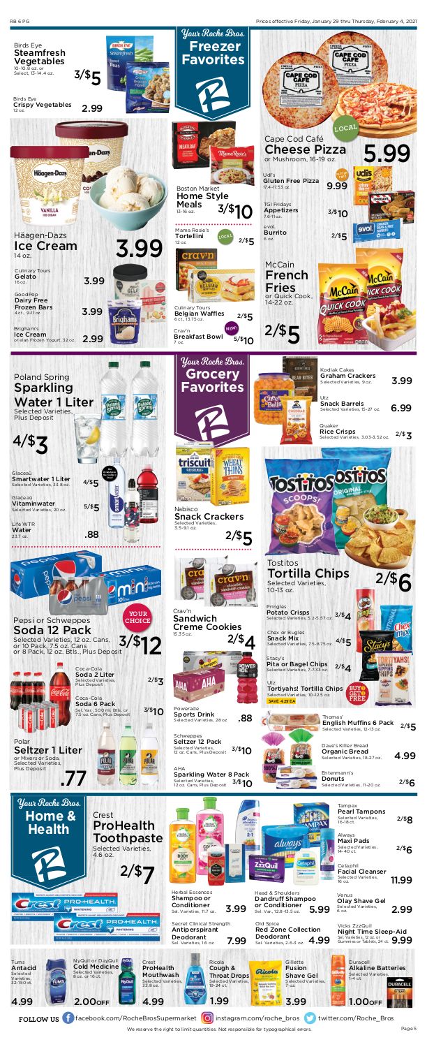 Roche Bros Supermarkets Weekly Ad Flyer January 29 to February 4, 2021