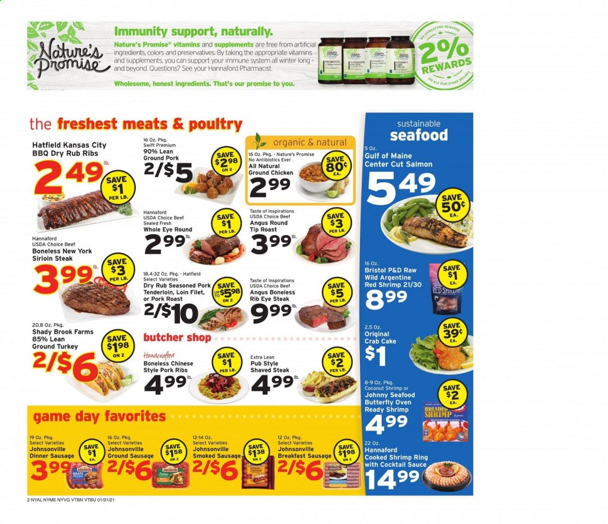 Hannaford (VT) Weekly Ad Flyer January 31 to February 6