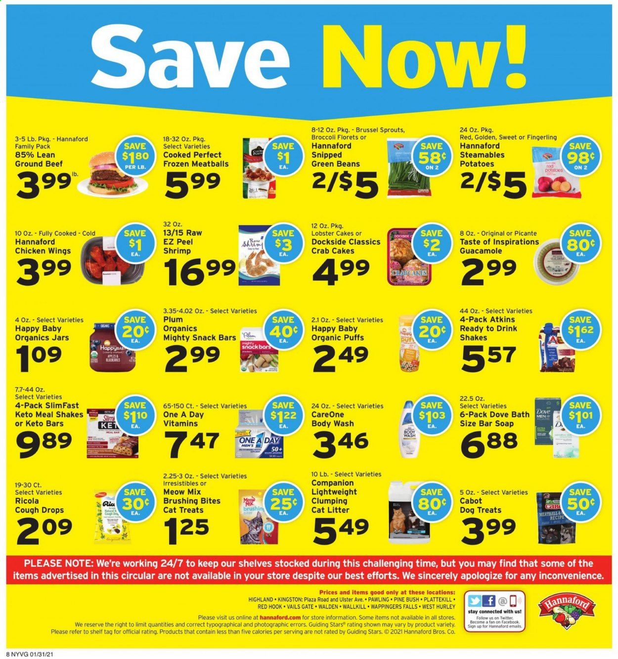 Hannaford (NY) Weekly Ad Flyer January 31 to February 6