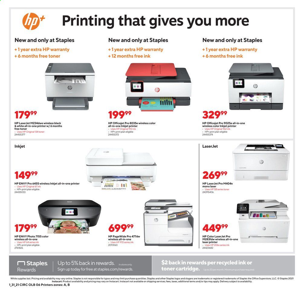 Staples Weekly Ad Flyer January 31 to February 6