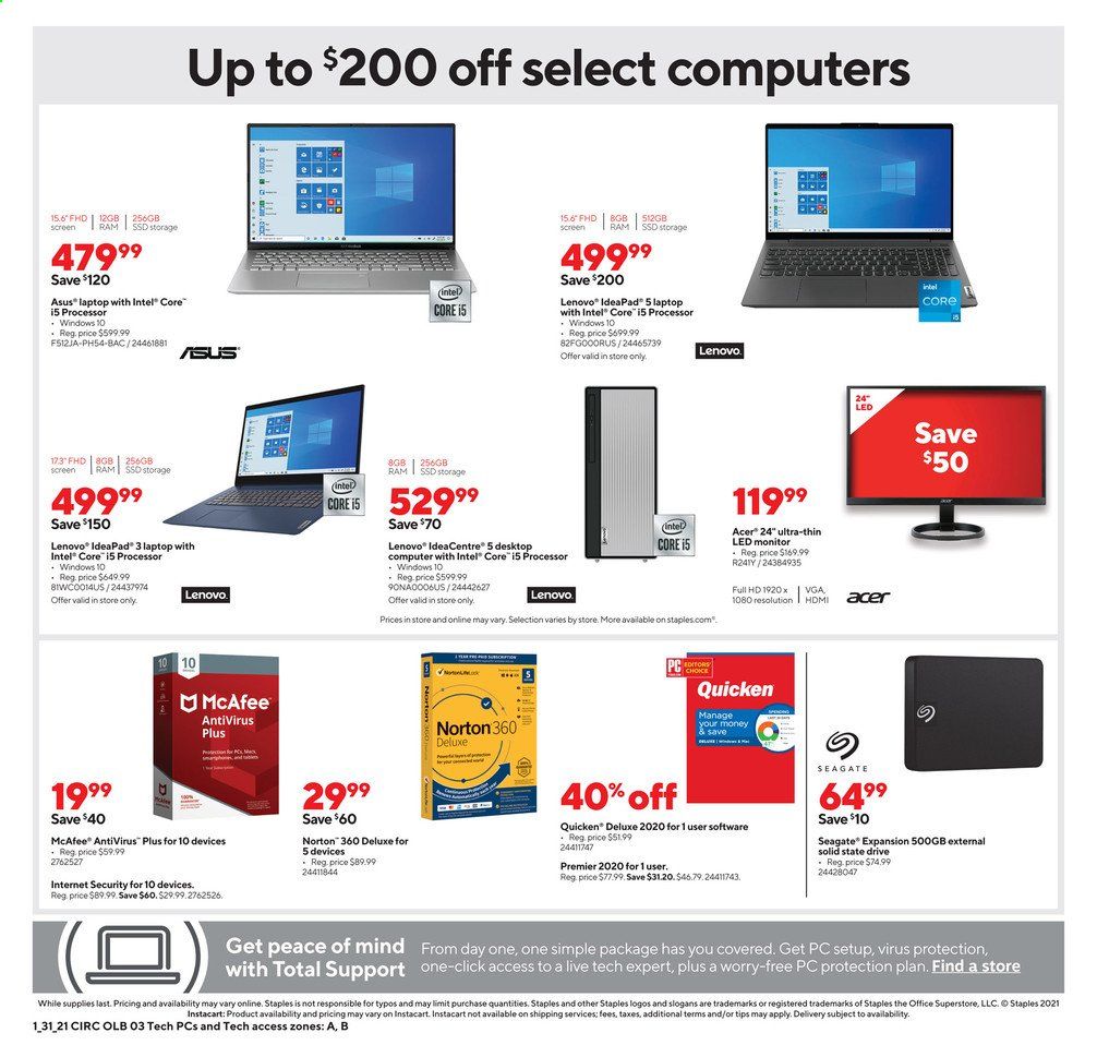 Staples Weekly Ad Flyer January 31 to February 6
