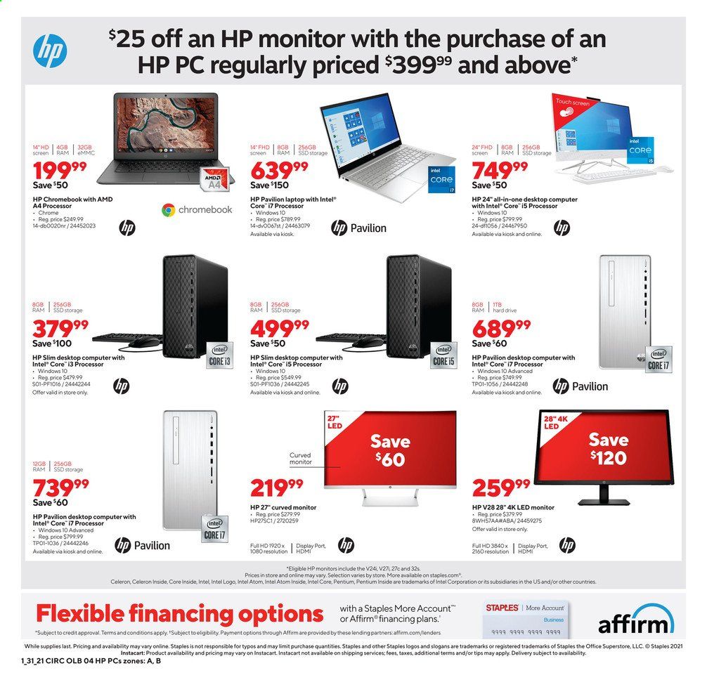 Staples Weekly Ad Flyer January 31 to February 6