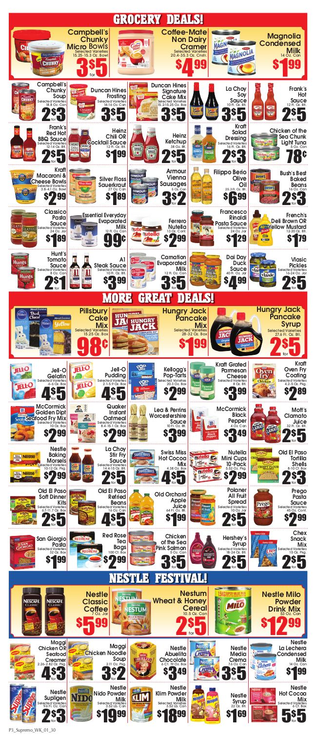 Supremo Food Market Weekly Ad Flyer January 28 to February 12, 2021