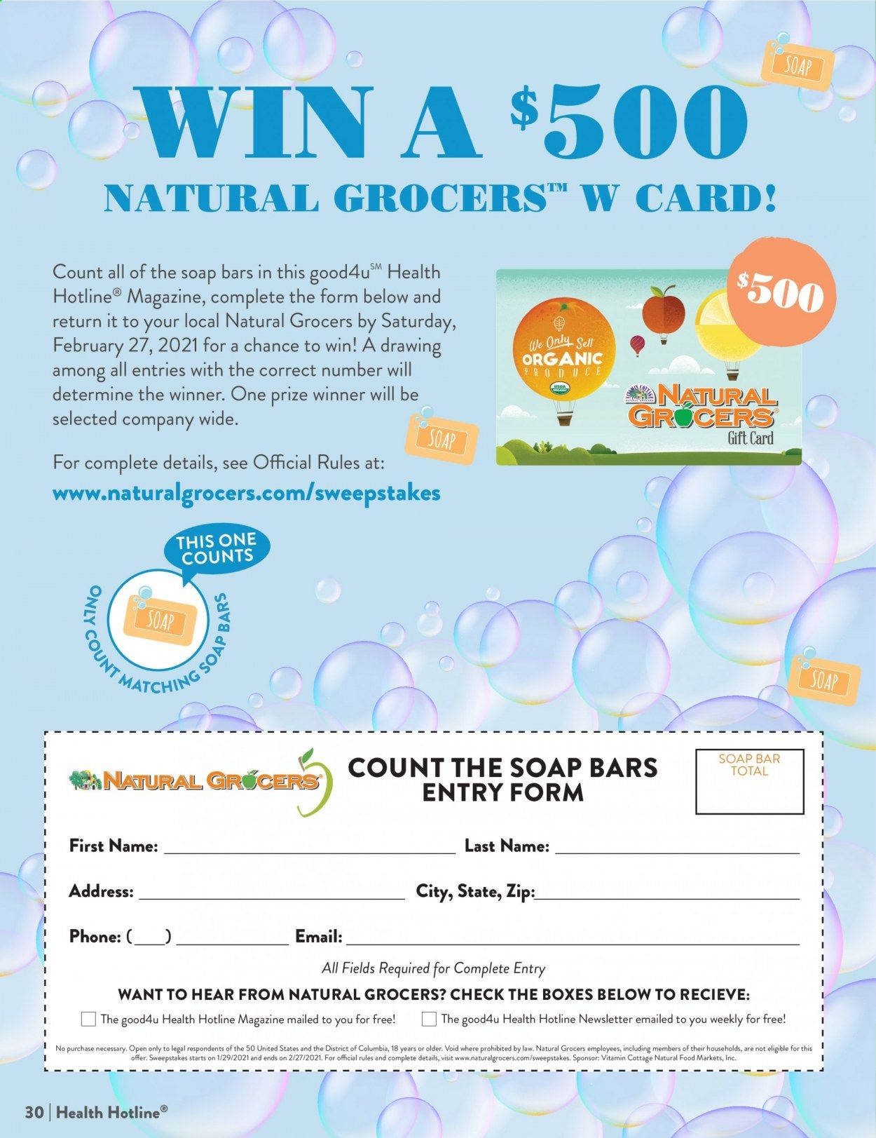 Natural Grocers Weekly Ad Flyer January 29 to February 27