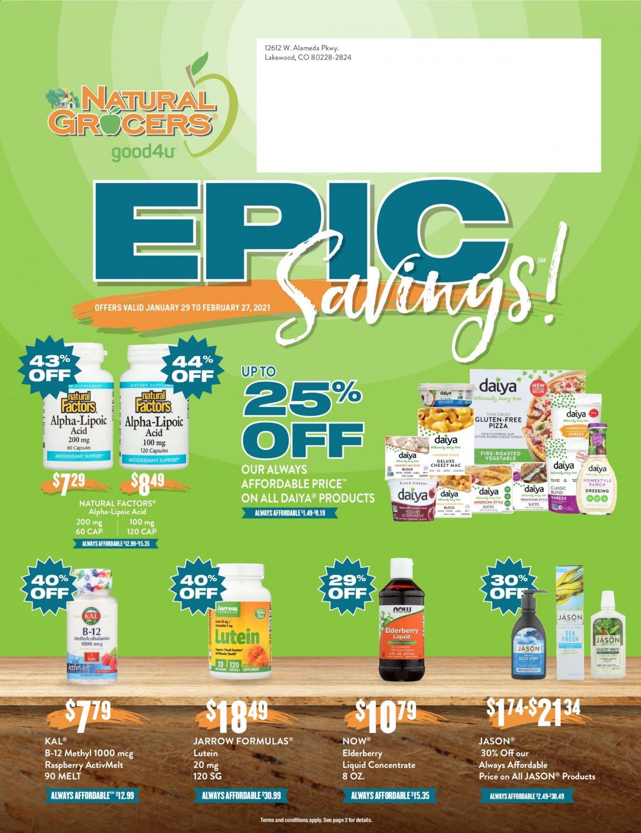 Natural Grocers Weekly Ad Flyer January 29 to February 27