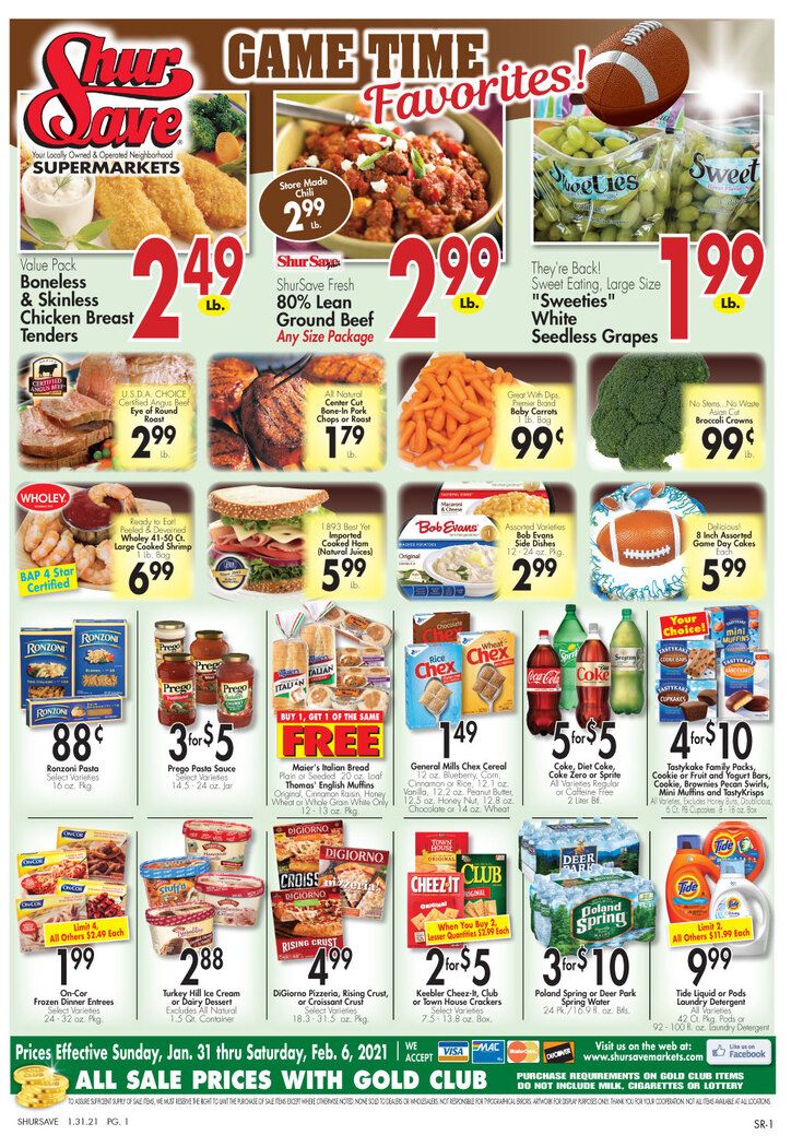 Gerrity's Supermarket Game Day Sale Weekly Ad Flyer January 31 to February 6, 2021