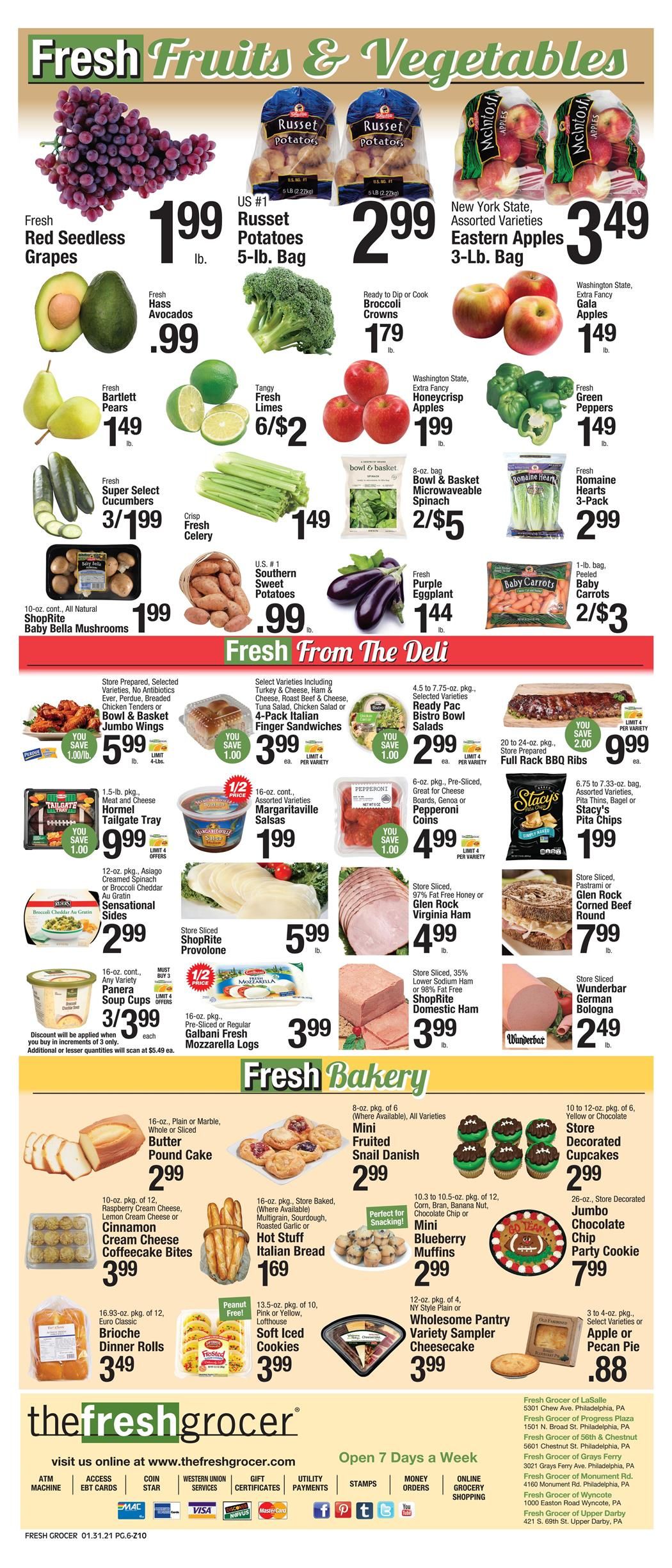The Fresh Grocer Weekly Ad Flyer January 31 to February 6, 2021
