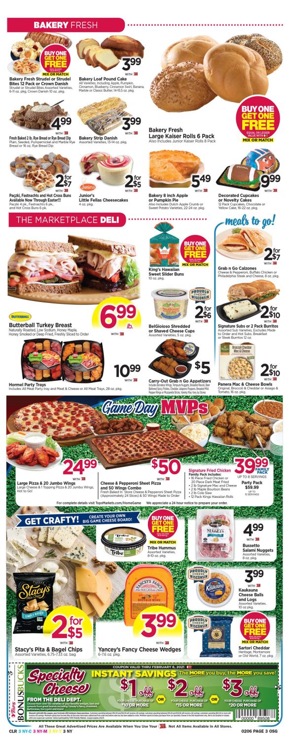 Tops Friendly Markets Weekly Ad Flyer January 31 to February 6, 2021