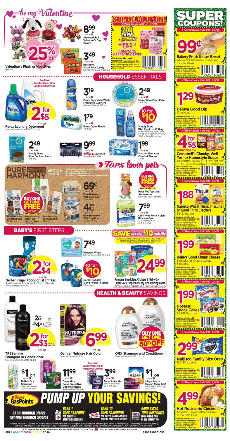 Tops Friendly Markets Weekly Ad Flyer January 31 to February 6, 2021