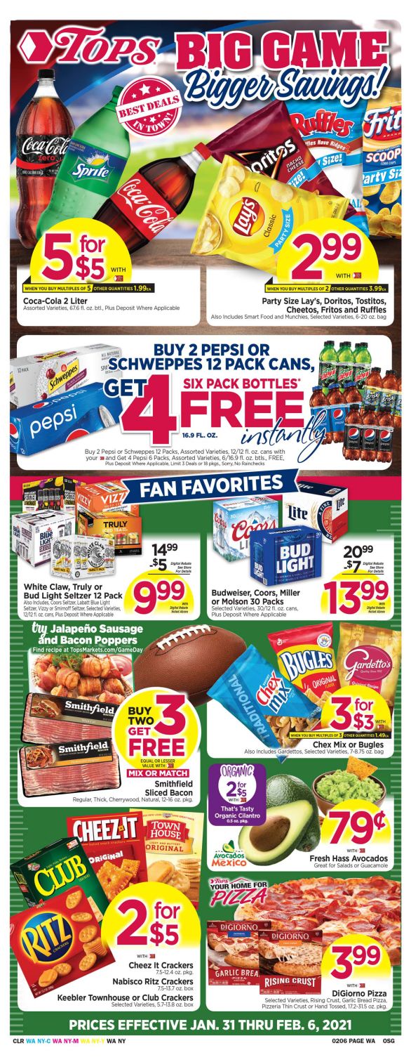 Tops Friendly Markets Weekly Ad Flyer January 31 to February 6, 2021