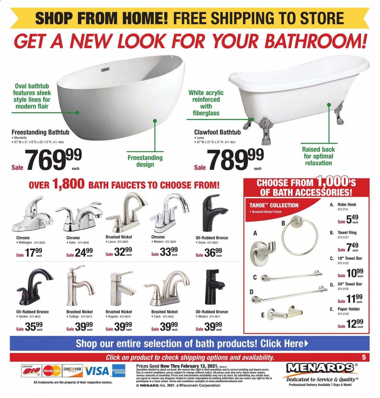 Menards Weekly Ad Flyer January 31 to February 13
