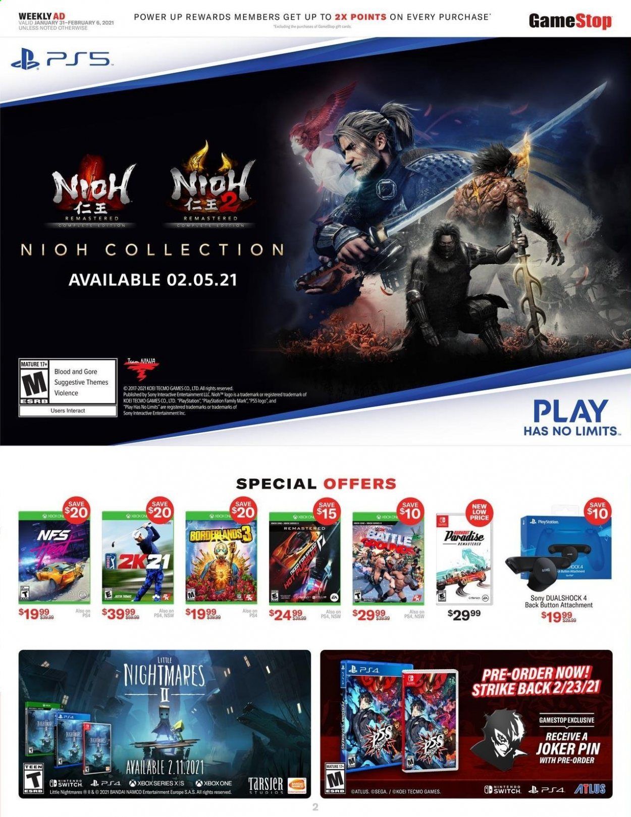 GameStop Weekly Ad Flyer January 31 to February 6