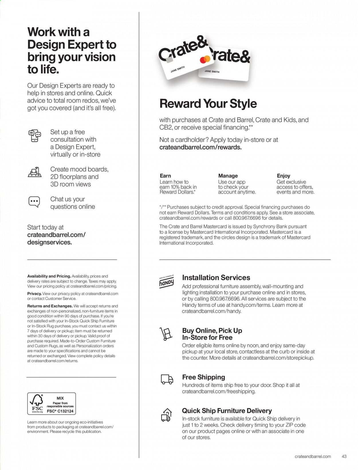 Crate & Barrel Weekly Ad Flyer February 1 to February 8