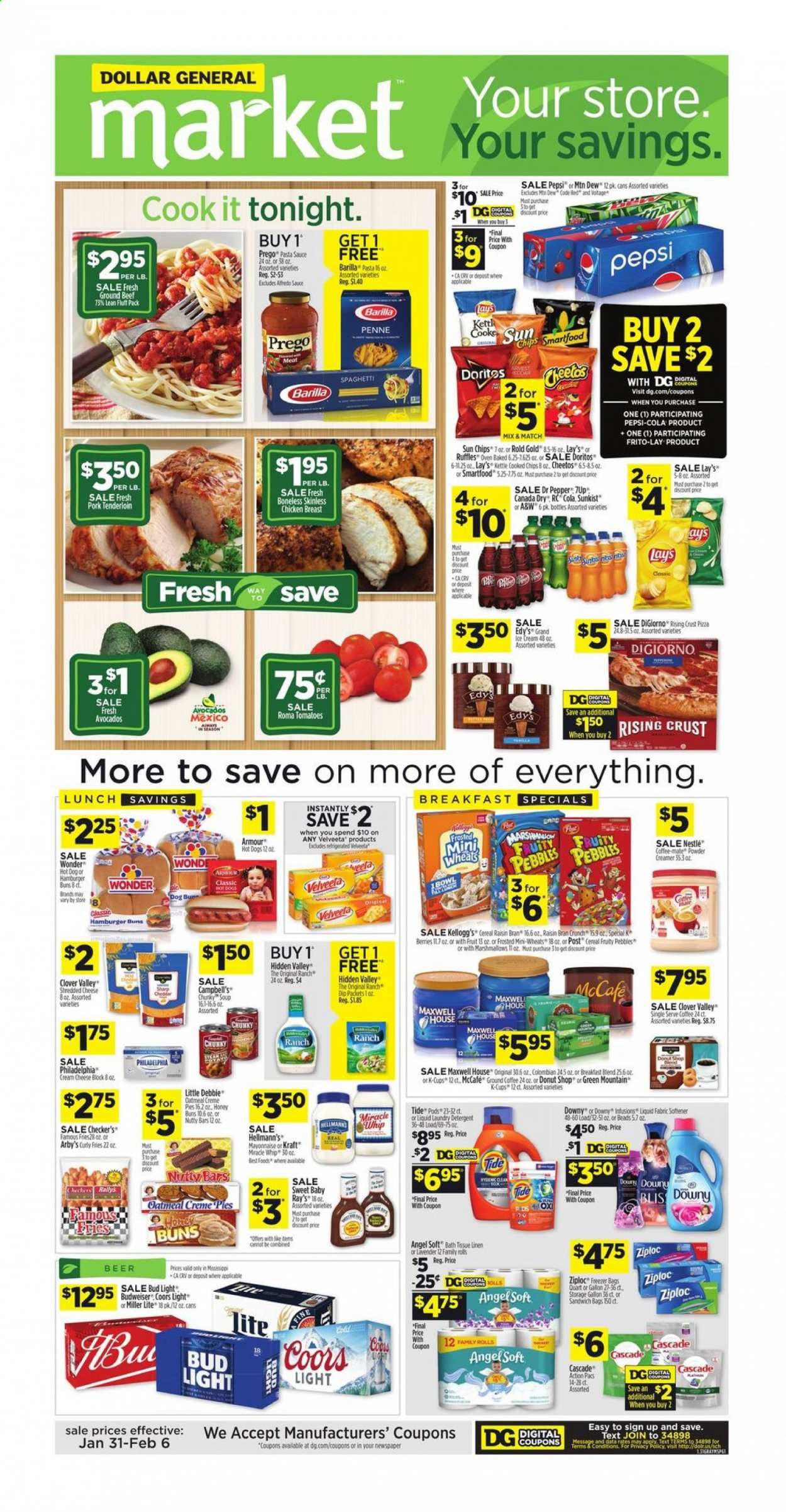 Dollar General (MS) Weekly Ad Flyer January 31 to February 6