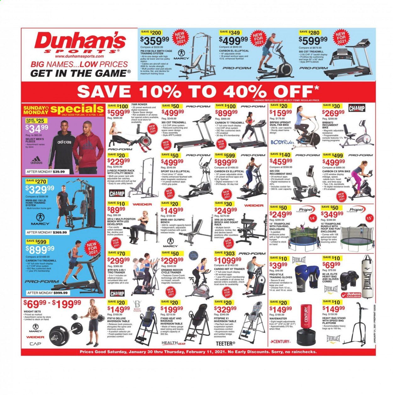Dunham's Sports Weekly Ad Flyer January 30 to February 11
