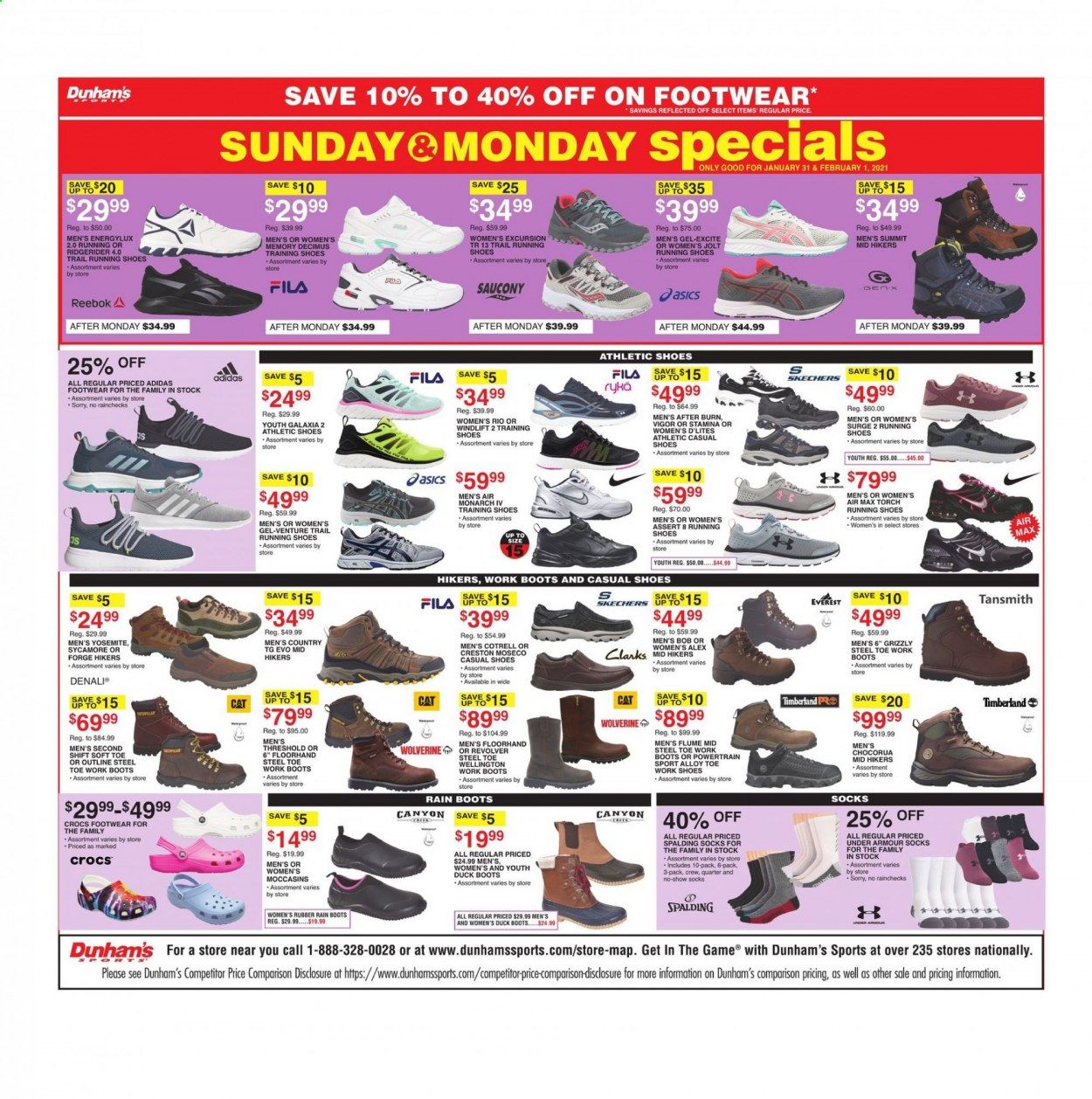 Dunham's Sports Weekly Ad Flyer January 30 to February 11