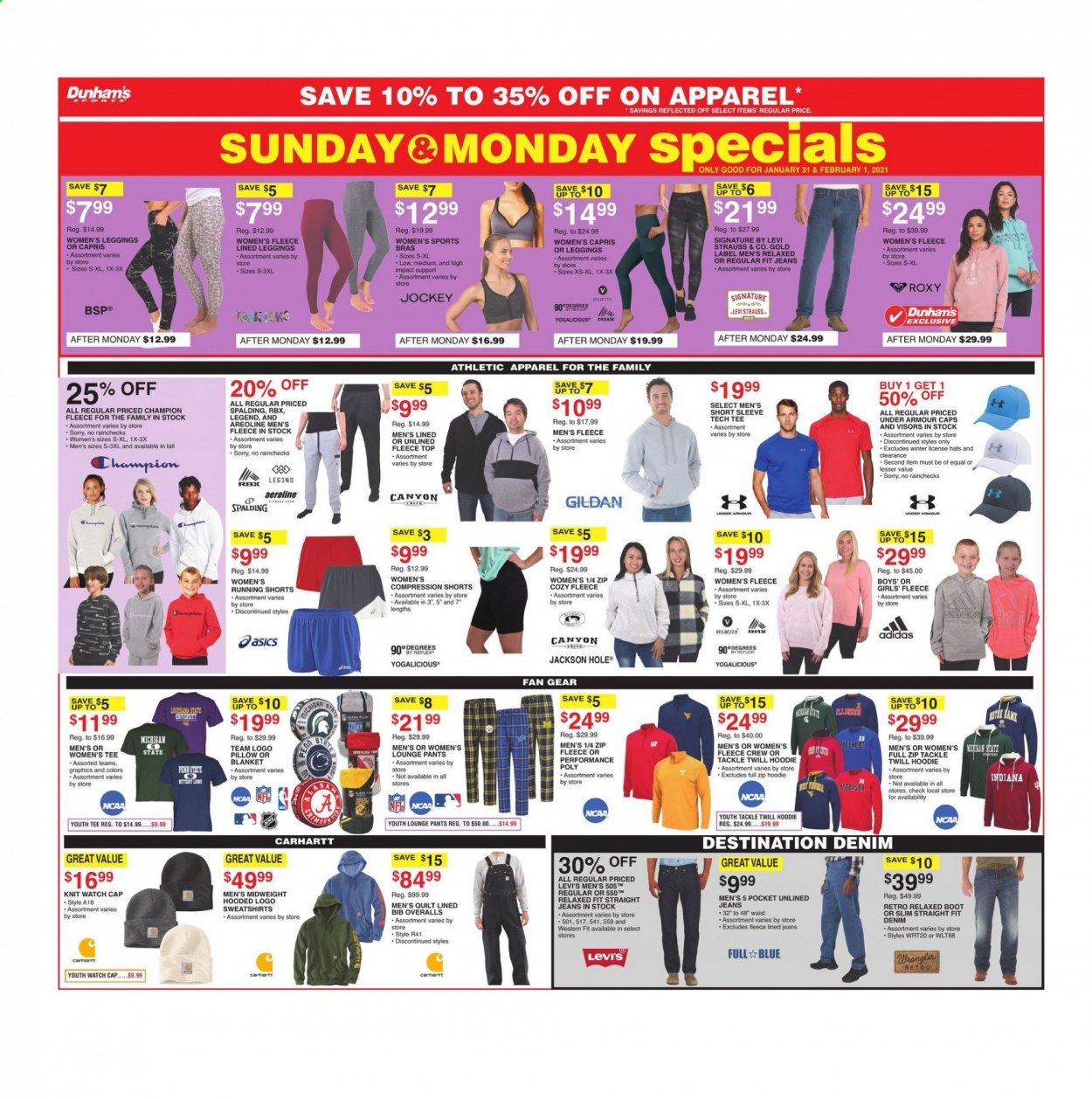 Dunham's Sports Weekly Ad Flyer January 30 to February 11