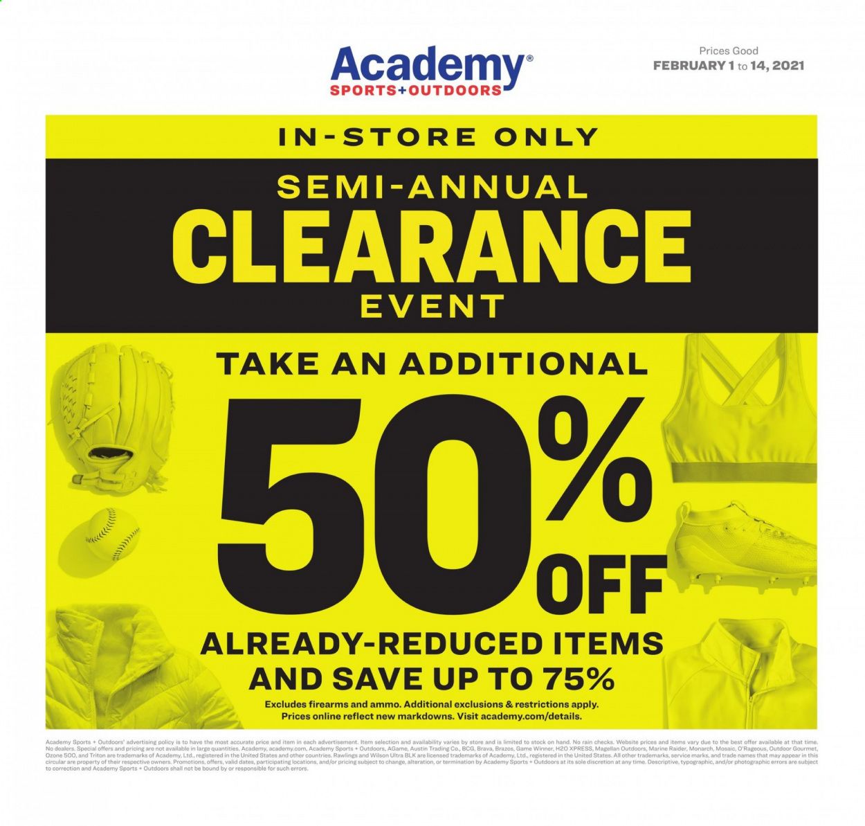 Academy Sports Weekly Ad Flyer February 1 to February 14