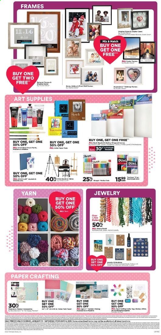 Michaels Weekly Ad Flyer January 31 to February 6