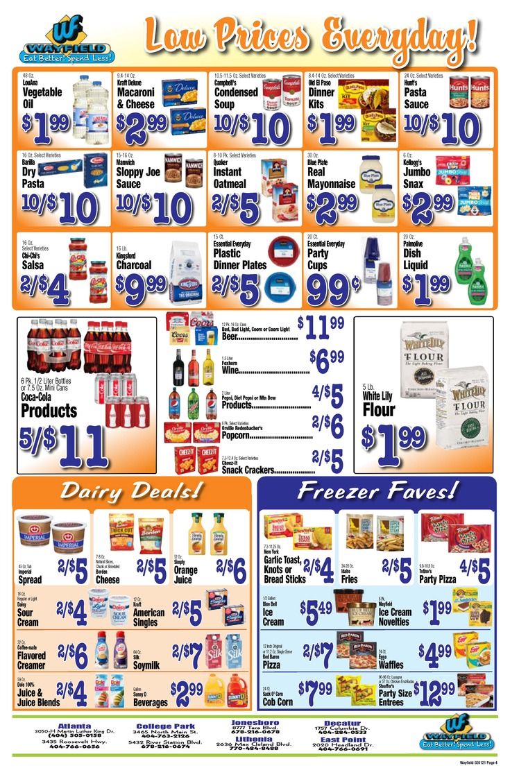 Wayfield Foods Weekly Ad Flyer February 1 to February 7, 2021