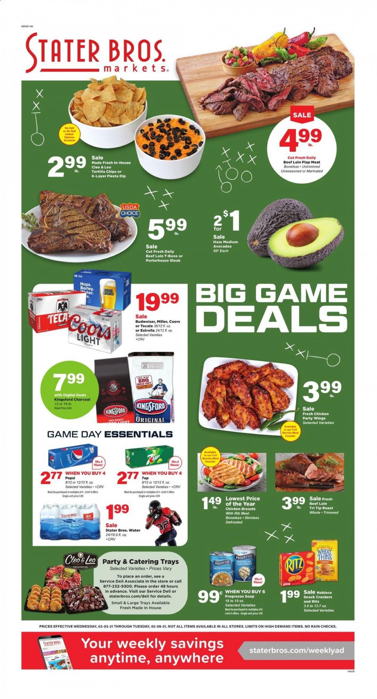 Stater Bros. Weekly Ad Flyer February 3 to February 9