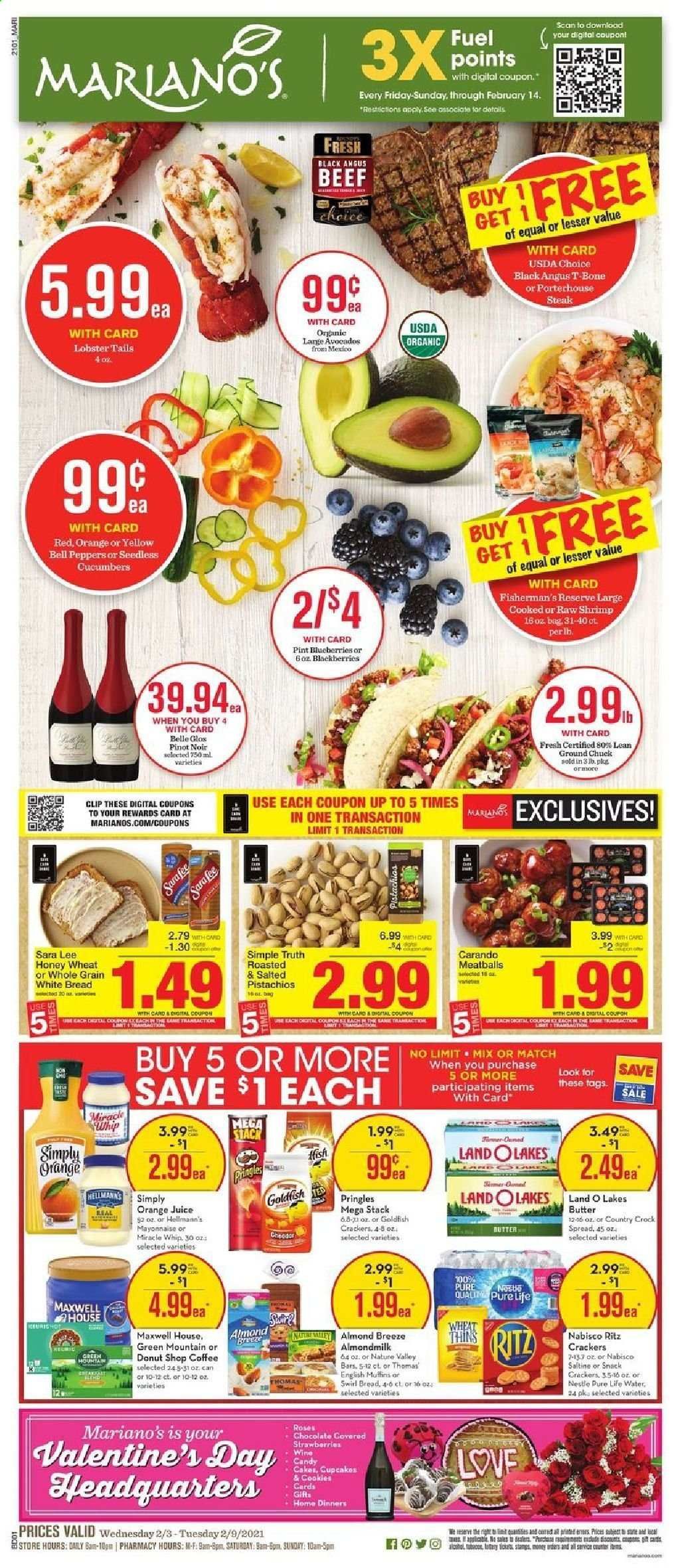 Mariano’s Weekly Ad Flyer February 3 to February 9