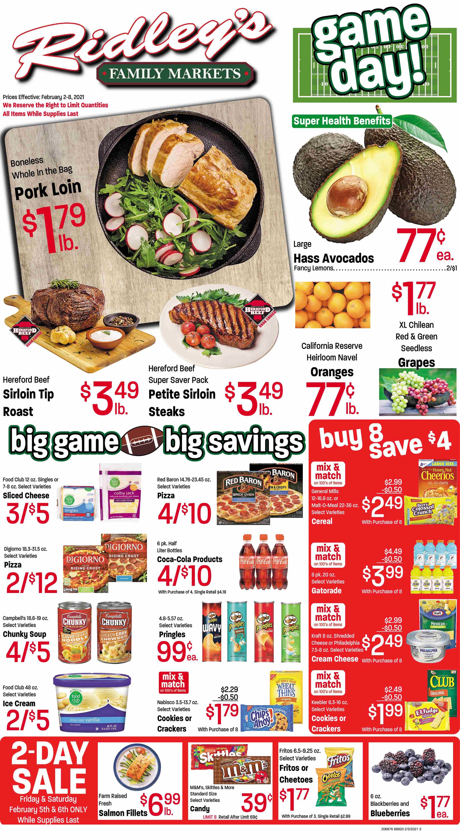 Ridley's Family Market Weekly Ad Flyer February 2 to February 8, 2021