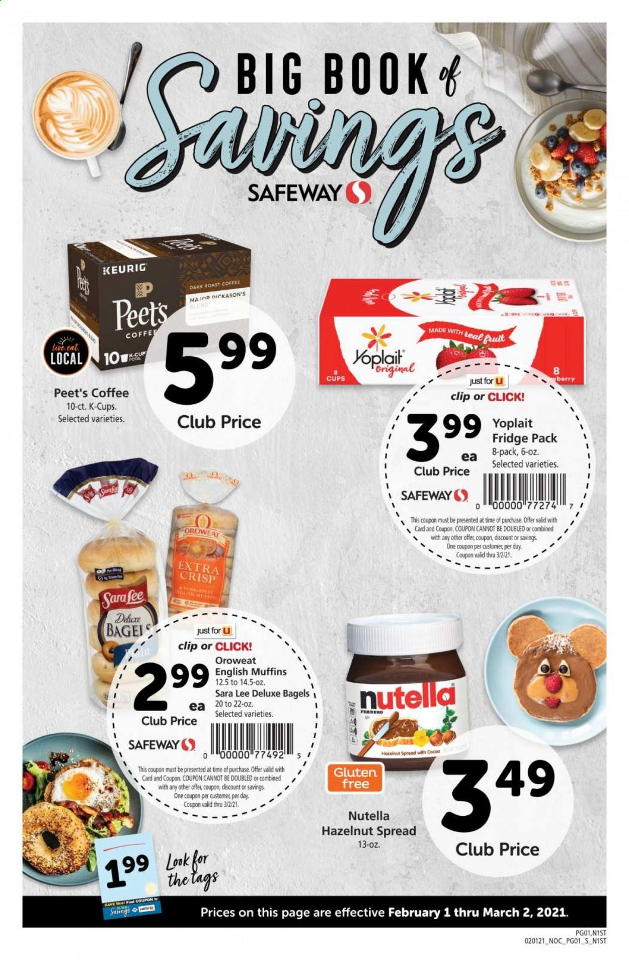 Safeway (AZ, CA, CO, HI, MD, NE, OR, VA, WA) Weekly Ad Flyer February 1 to March 2