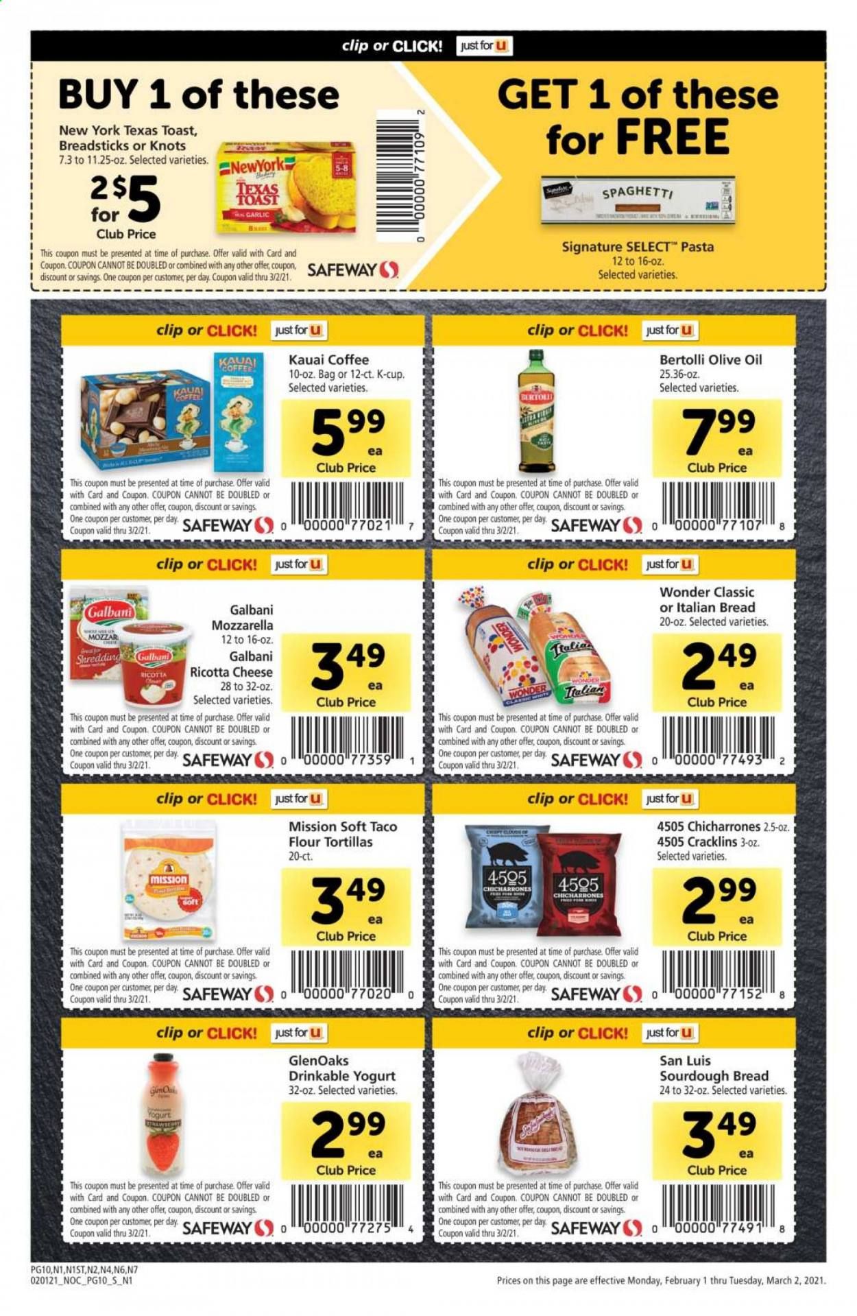 Safeway (AZ, CA, CO, HI, MD, NE, OR, VA, WA) Weekly Ad Flyer February 1 to March 2