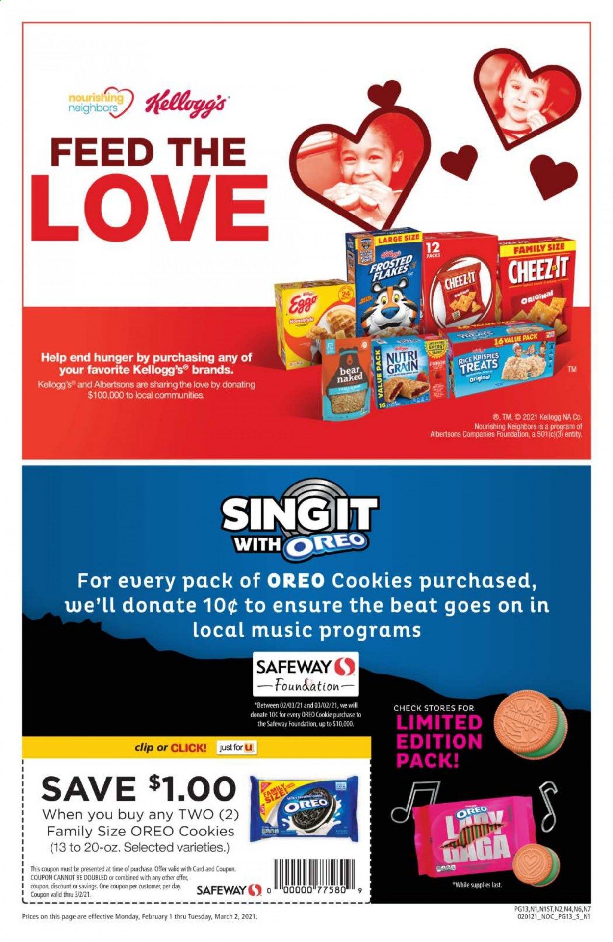 Safeway (AZ, CA, CO, HI, MD, NE, OR, VA, WA) Weekly Ad Flyer February 1 to March 2