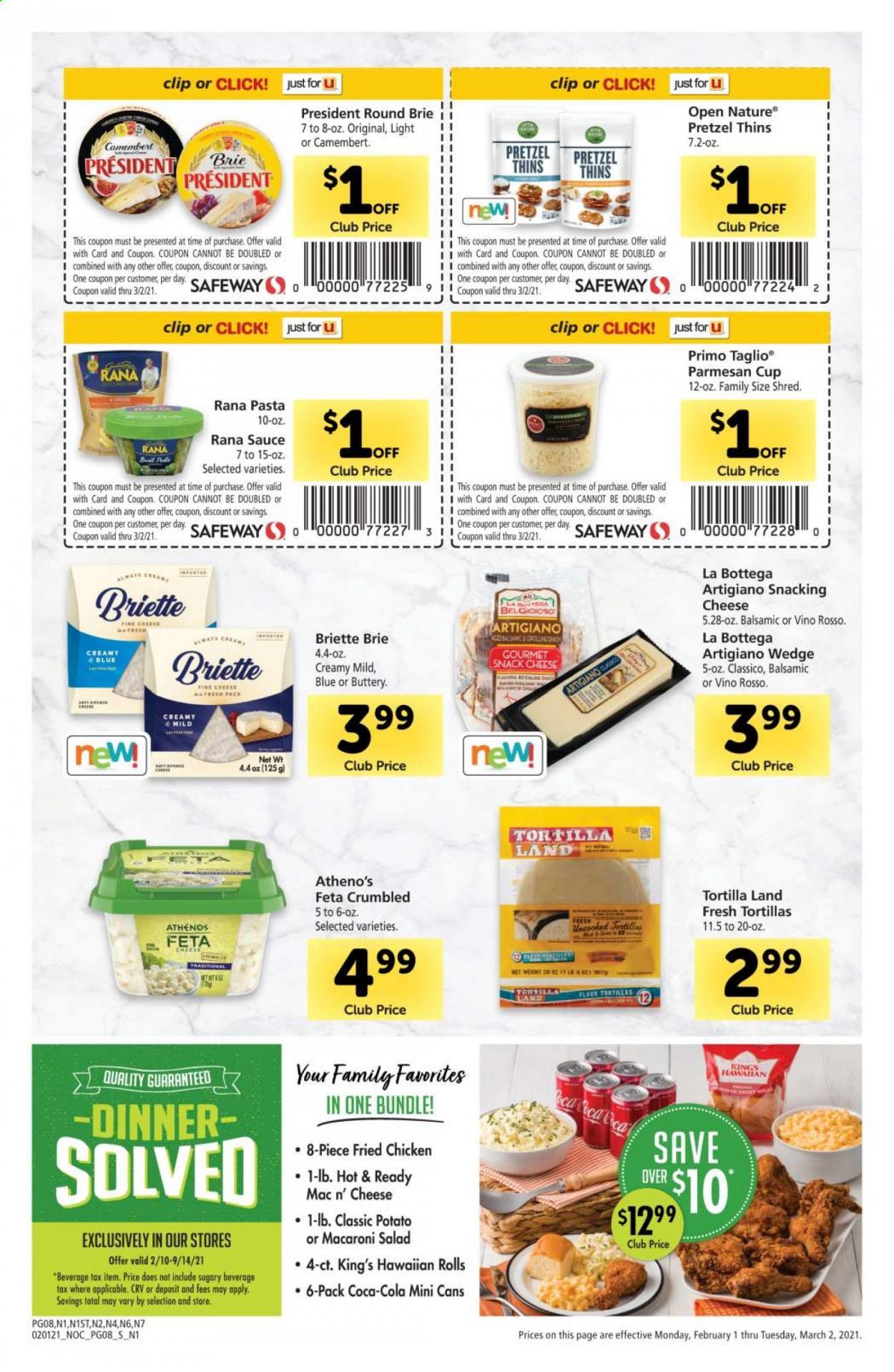 Safeway (AZ, CA, CO, HI, MD, NE, OR, VA, WA) Weekly Ad Flyer February 1 to March 2