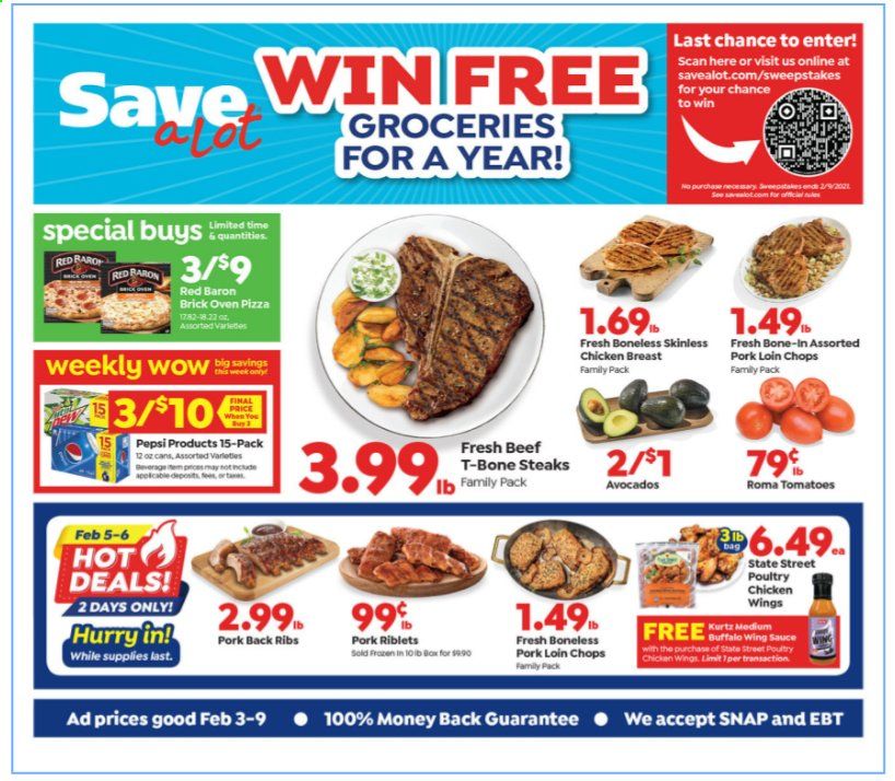 Save a Lot Weekly Ad Flyer February 3 to February 9